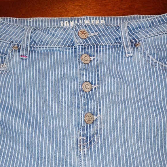 Idyllwind Women's Blue High Rise Striped Jeans - Picture 3 of 9